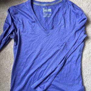 Nike Women's Long Sleeve Dri-FIT Top - Purple